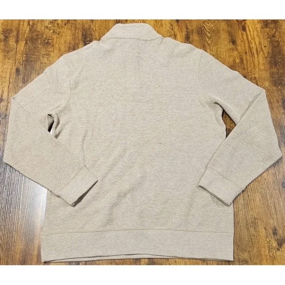 Banana Republic Men's Quarter Zip Pullover Soft Beige Sweater Medium NWT